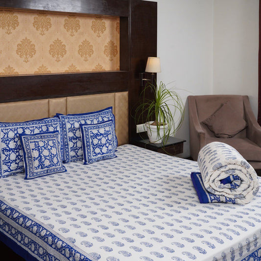 Handcrafted Jaipuri Handblock Printed Bedding Set